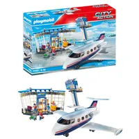 Playmobil City Action Flughafen mit Flugzeug und Tower,