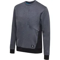 Hummel hmlTROPPER Freizeit Sweatshirt Herren black iris melange S