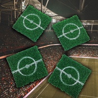Mad Monkey Fussball Untersetzer Grün & Weiß, Standard