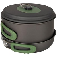 Bo-Camp Explorer 3tlg Campinggeschirr Topf Pfanne Stapelbar Alu