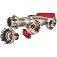 Stabilo-sanitär Kugel-Auslaufhahn 3/4 26,5mm Kugelhahn Messing Doppel-Anschluss