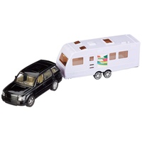 Happy People Auto mit Wohnwagen, sortiert