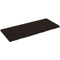 VidaXL Waschtischplatte Dunkelbraun 120x50x(2-4)cm Massivholz
