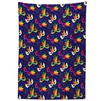 ABAKUHAUS New Orleans Tischdecke, Karnevals-Masken, Personalisierter Druck Klare Farben