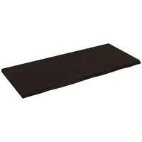 VidaXL Waschtischplatte Dunkelbraun 140x60x(2-4)cm Massivholz