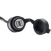 SW-Motech USB-Doppel-Ladebuchse mit Kabelbaum 2.000 mA 12 V