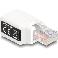 DeLock RJ50 Adapter Stecker zu Buchse weiß, (88002)