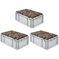 Proregal SparSet 3x Eurobox NextGen Seat Box Camouflage HxBxT