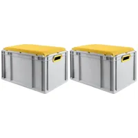 Proregal SparSet 2x Eurobox NextGen Seat Box Gelb HxBxT