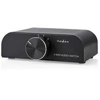 Nedis Manueller 4-eingangs-analog-audio-umschalter 3.5 mm & Cinch Metall –