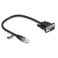 DeLock Kabel RJ45 Stecker zu Seriell RS-232 D-Sub 9