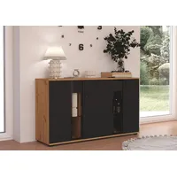 Küchen-Preisbombe Kommode Salsa 2 Lamellenoptik Anbauwand Wohnwand Sideboard MDF