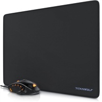 Titanwolf Maus- und Mauspad Spar Set, Gaming Mouse &
