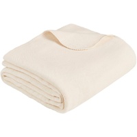 IBENA Wohndecke »Uni Decke Malaga«, unifarben 10400716-0 wollweiß Baumwolle