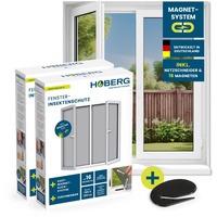 Hoberg Fenster-Moskitonetz 150 x 130 cm | 2er-Set