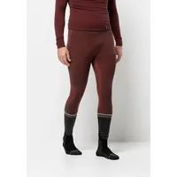 Jack Wolfskin Seamless Wool Pants M red earth