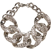 URBAN CLASSICS Unisex Armband Statement Bracelet Silver S/M
