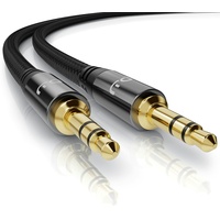 Primewire Klinkenkabel 3,5 mm AUX - Audiokabel mit Nylonmantel