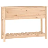 VidaXL Pflanzkübel mit Ablage 111,5 x 34,5 x 81
