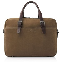 Castelijn & Beerens Nubuck Aktentasche Leder 41 cm Laptopfach