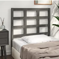 VidaXL 817877 Kopf-/Fußteil Grau 105,5x4x100 cm Massivholz Kiefer