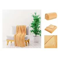 VidaXL Decke Gelb 150x200 cm Polyester