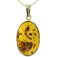 Ostsee-Schmuck Kette mit Anhänger Classic 24x16 Gold 333/Bernstein