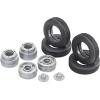 Carson Modellsport Carson 500907006 1:14 Tiefl.-Reifen/Felg.(2) 50mm - RC-Truck,