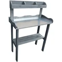 Promadino Pflanztisch 84 x 38 x 130 cm grau