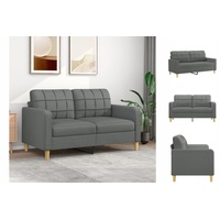 VidaXL 2-Sitzer-Sofa Dunkelgrau 140 cm Stoff