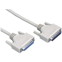 Digitus Seriell, Parallel Verlängerungskabel [1x D-SUB-Stecker 25pol. - 1x