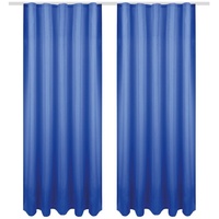 Bestgoodies Dekoschal Ellen Universalband 140x245 cm Blau, blickdichter Vorhang
