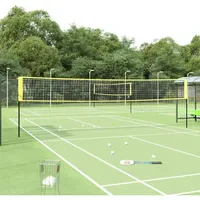 VidaXL Badminton-Netz Gelb und Schwarz 600x155 cm PE-Gewebe