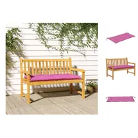 VidaXL Gartenbank-Auflage Rosa 100x50x7 cm Oxford-Gewebe