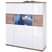 Harper Highboard Zypern ¦ weiß ¦ Maße (cm): B: