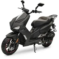 Burnout Motorroller BAD s Mattschwarz 50 ccm 25 kmh