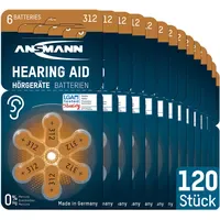 Ansmann  Hörgerätebatterie 312 PR41 120 St.