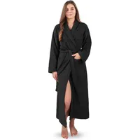 Normani Bademantel aus 100 % Baumwolle Lola in Schwarz