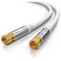 Primewire SAT-Kabel, Koax, F-Stecker, Premium HDTV SAT Koaxialkabel, 4fach