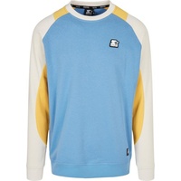 Starter Black Label Urban Classics Laser Crew in Blau,