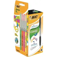 BIC Kugelschreiber-Set Atlantis Classic blau, Schreibfarbe: schwarz, 1 Set