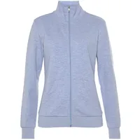 Bench. loungewear Sweatjacke Damen hellblau meliert Gr.52/54