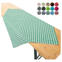 Heimtexland ® Tischdecke Mitteldecke Biertisch Garten Tischdeko Landhaus Polycotton