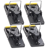 ExBuster Profi-Mausefalle aus Kunststoff, hygienisch, wiederverwendbar, 4er-Set
