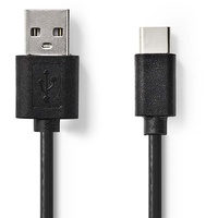Nedis CCGL60601BK20 USB 2.0 USB-A Stecker USB-CTM Stecker 2.5