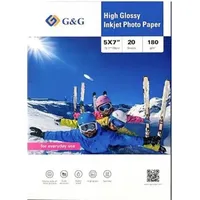 G&G Fotopapier 20 Blatt 13 x 18 cm hochglänzend