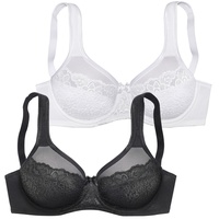 PETITE FLEUR Minimizer-BH Damen schwarz+weiß Gr.85E