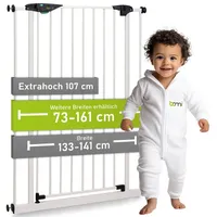 Bomi Treppenschutzgitter Mira | Extra breit und hoch |