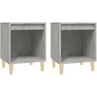 VidaXL Nachtschrank 40 x 35 x 50 cm Betongrau