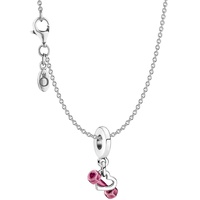 Pandora Damen-Halskette 925 Silber Collier Hantel & Herz